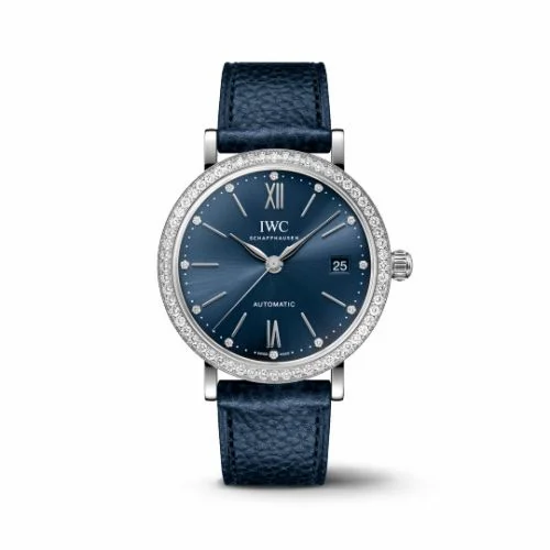 IWC Portofino Automatic 37 Stainless Steel - Diamond / Blue IW6586-02 (IW658602)